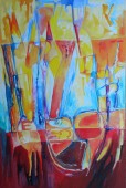 Gaetano Vari. 2009-2011. "Sogni". Cm 100x150, olio e acrilico su tela